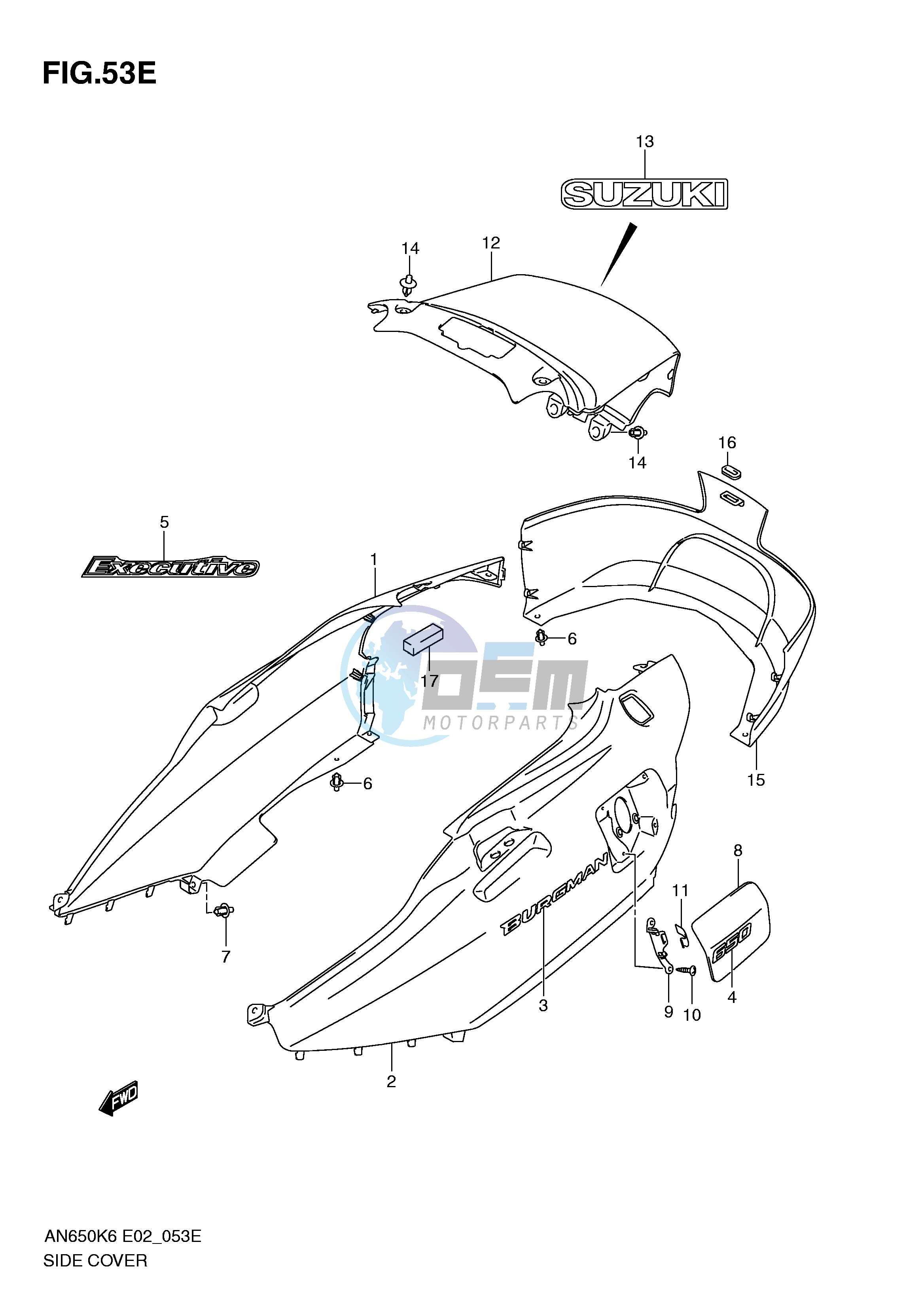 SIDE COVER (AN650AK9)