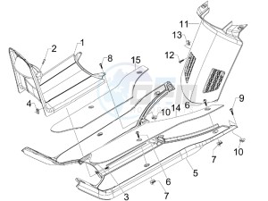 NRG 50 power DT serie speciale drawing Central cover - Footrests