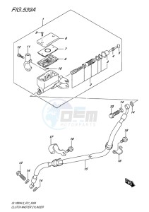 DL1000 ABS V-STROM EU drawing CLUTCH MASTER CYLINDER