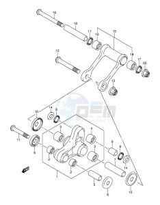 DR-Z125 (E3-E28) drawing REAR CUSHION LEVER