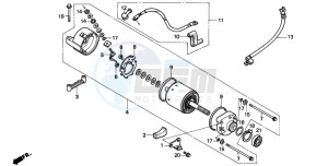 NX650 500 DOMINATOR drawing STARTING MOTOR