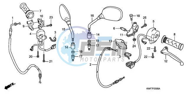 HANDLE LEVER/SWITCH/CABLE