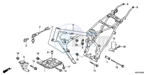 CRF100FC drawing FRAME BODY