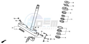 VT600C drawing STEERING STEM