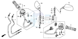 FJS600A SILVER WING drawing SWITCH/CABLE