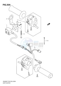 AN400 (E3-E28) Burgman drawing GRIP HEATER (AN400ZAL0)