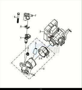 JET 14 200I (XC20W1-EU) (M1) drawing ECU SET