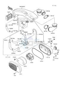 VN 750 A [VULCAN 750] (A10-A14) [VULCAN 750] drawing AIR CLEANER