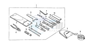 CBR600SE drawing TOOLS