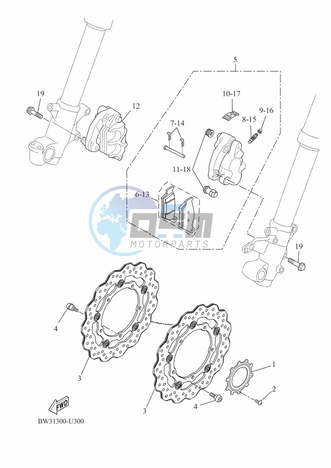 FRONT BRAKE CALIPER