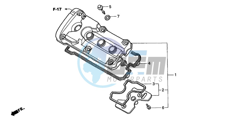 CYLINDER HEAD COVER (CB600F2/F22)