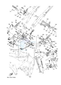 MTN1000 MTN-1000 MT-10 (B67E) drawing STAND & FOOTREST