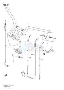 LT-Z400 (E33) drawing HANDLEBAR