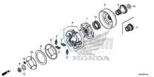 TRX420FM2G TRX420 ED drawing STARTING CLUTCH