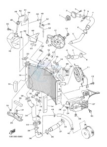 YZF-R6 R6 600 (1JSX) drawing RADIATOR & HOSE