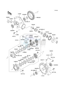 KVF 400 C [PRAIRIE 400 4X4] (C1-C4) [PRAIRIE 400 4X4] drawing DRIVE SHAFT -- DIFFERENTIAL- -