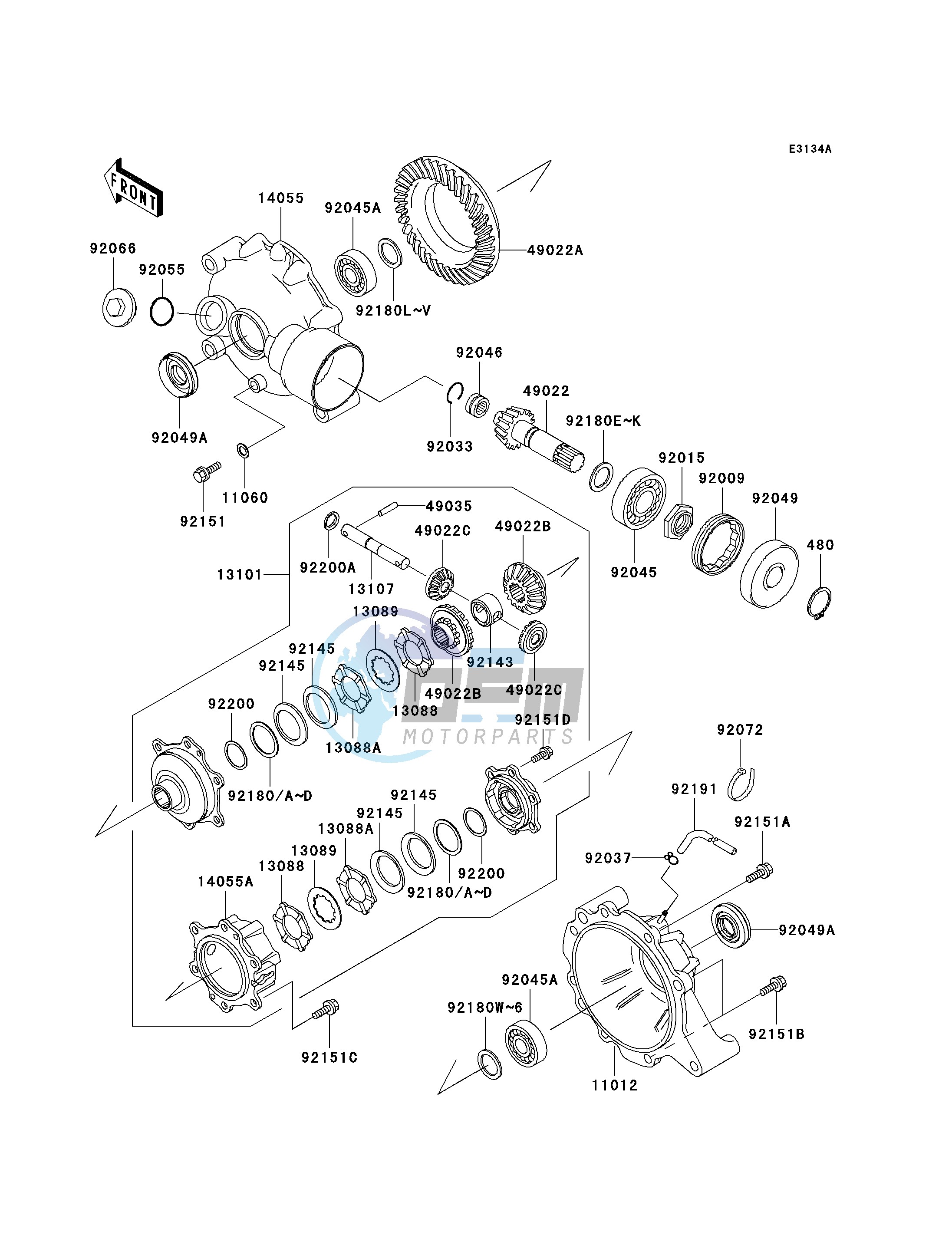 DRIVE SHAFT -- DIFFERENTIAL- -