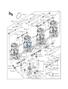 ZX 750 K [NINJA ZX-7R] (K1-K2) [NINJA ZX-7R] drawing CARBURETOR