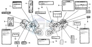 ST1100 drawing CAUTION LABEL