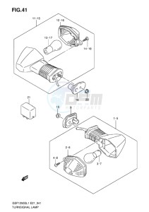 GSF-1250S BANDIT EU drawing TURNSIGNAL LAMP