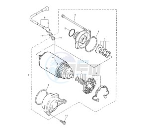 XJR 1300 drawing STARTING MOTOR