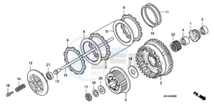 CBF1000T9 Ireland - (EK) drawing CLUTCH