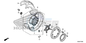 VFR1200XDC drawing REAR WHEEL