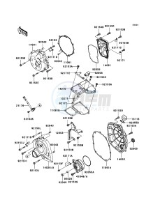 ZZR1400 ZX1400A7F FR GB XX (EU ME A(FRICA) drawing Engine Cover(s)