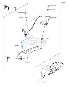 Z650 ER650HJF XX (EU ME A(FRICA) drawing Accessory(Meter Cover)