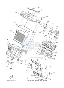 MTM850 MTM-850 XSR900 (B90W) drawing INTAKE 2