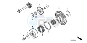 CBR1000RA9 UK - (E / ABS MKH MME) drawing STARTING CLUTCH