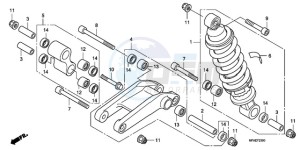 CBF1000SA Europe Direct - (ED / ABS) drawing REAR CUSHION