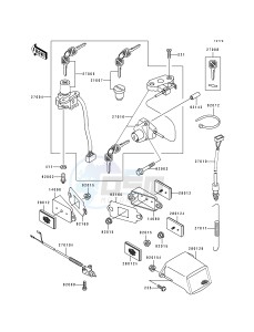 ZX 750 J [NINJA ZX-7] (J1-J2) [NINJA ZX-7] drawing IGNITION SWITCH