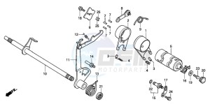 C50SW drawing GEARSHIFT DRUM