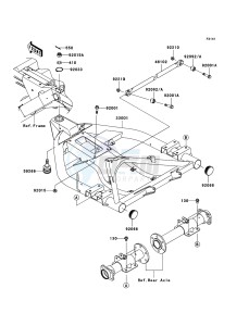 MULE_610_4X4 KAF400A7F EU drawing Swingarm