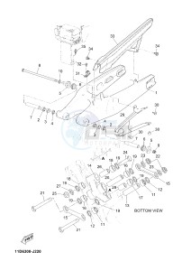 XTZ660Z TENERE (11D9) drawing REAR ARM