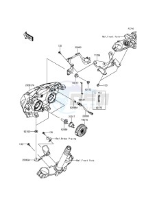 Z800 ABS ZR800DDS UF (UK FA) XX (EU ME A(FRICA) drawing Headlight(s)