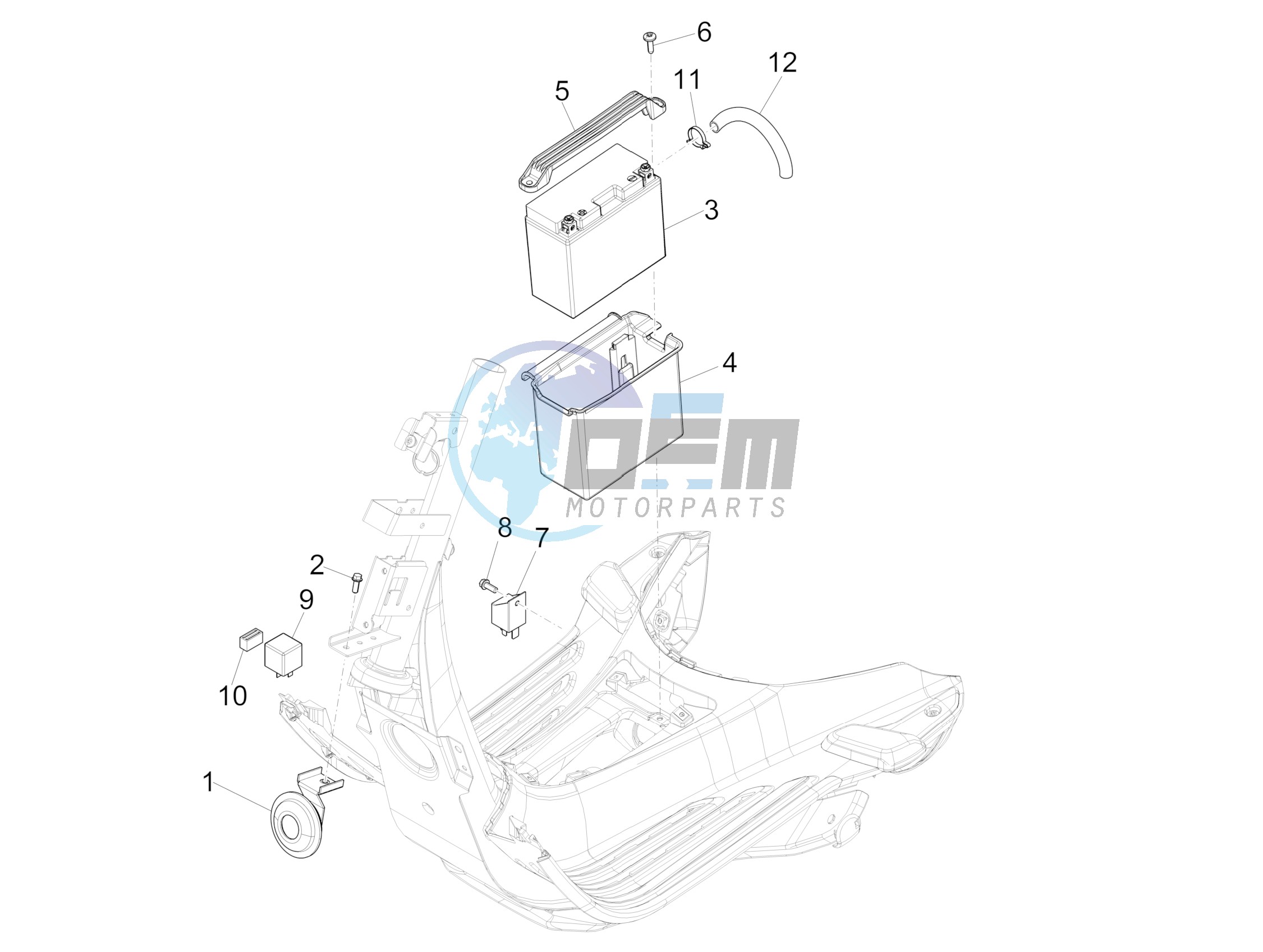 Remote control switches - Battery - Horn