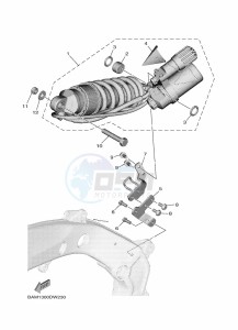 MT-09 SP MTN890D (BAM1) drawing REAR SUSPENSION