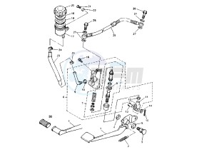 XJ N 600 drawing REAR MASTER CYLINDER