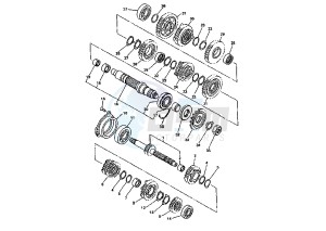 YZF R1 1000 drawing TRANSMISSION