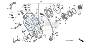 CB600F39 Europe Direct - (ED / ST) drawing RIGHT CRANKCASE COVER