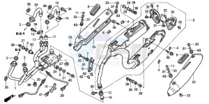 VFR800A drawing EXHAUST MUFFLER (VFR8004/5)(VFR800A4/5)