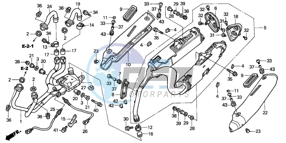 EXHAUST MUFFLER (VFR8004/5)(VFR800A4/5)