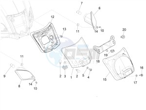 SUPER GTS 125 4T 3V IGET ABS E3 (APAC) drawing Rear headlamps - Turn signal lamps