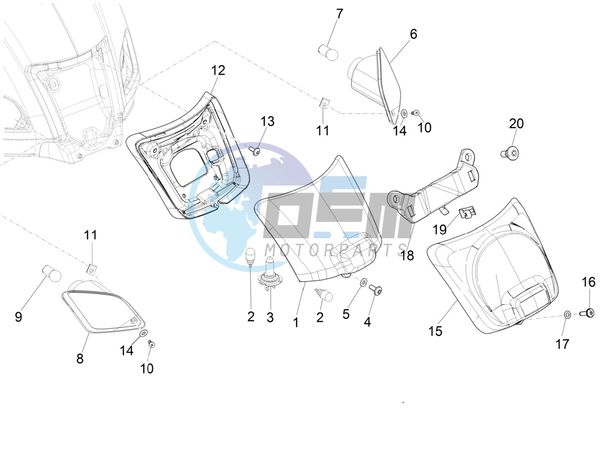 Rear headlamps - Turn signal lamps