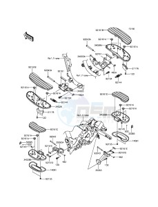 VULCAN 1700 NOMAD ABS VN1700DGF GB XX (EU ME A(FRICA) drawing Footrests