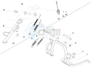 LIBERTY 125 4T IGET CORPORATE E4 (EMEA) drawing Stand/s