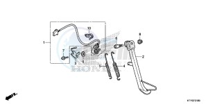 CBR125RTF CBR125RT UK - (E) drawing STAND