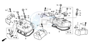 VT750CA drawing CYLINDER HEAD COVER